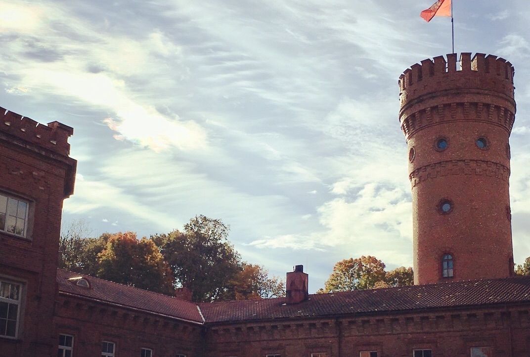 Raudone castle, in Lithuania